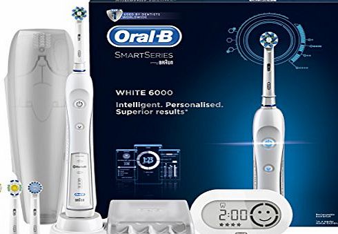 Pro 6000 Smart Series With Bluetooth Technology Electric Rechargeable Toothbrush Powered by Braun