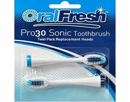 Oral Fresh Pro30 Brush Heads - 2 Pack