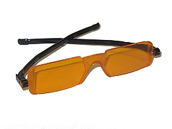 Orange Arrows Arrows Folding Sunglasses