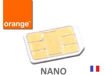 Orange French SIM Card ORANGE MicroSIM or Nano SIM Brand New Orange FRANCE