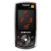 Orange Samsung J700i Mobile Phone Black