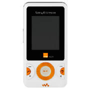 orange Sony Ericsson W205 Black