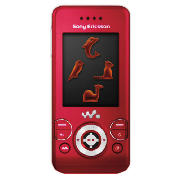 Orange Sony Ericsson W580i Mobile Phone Red