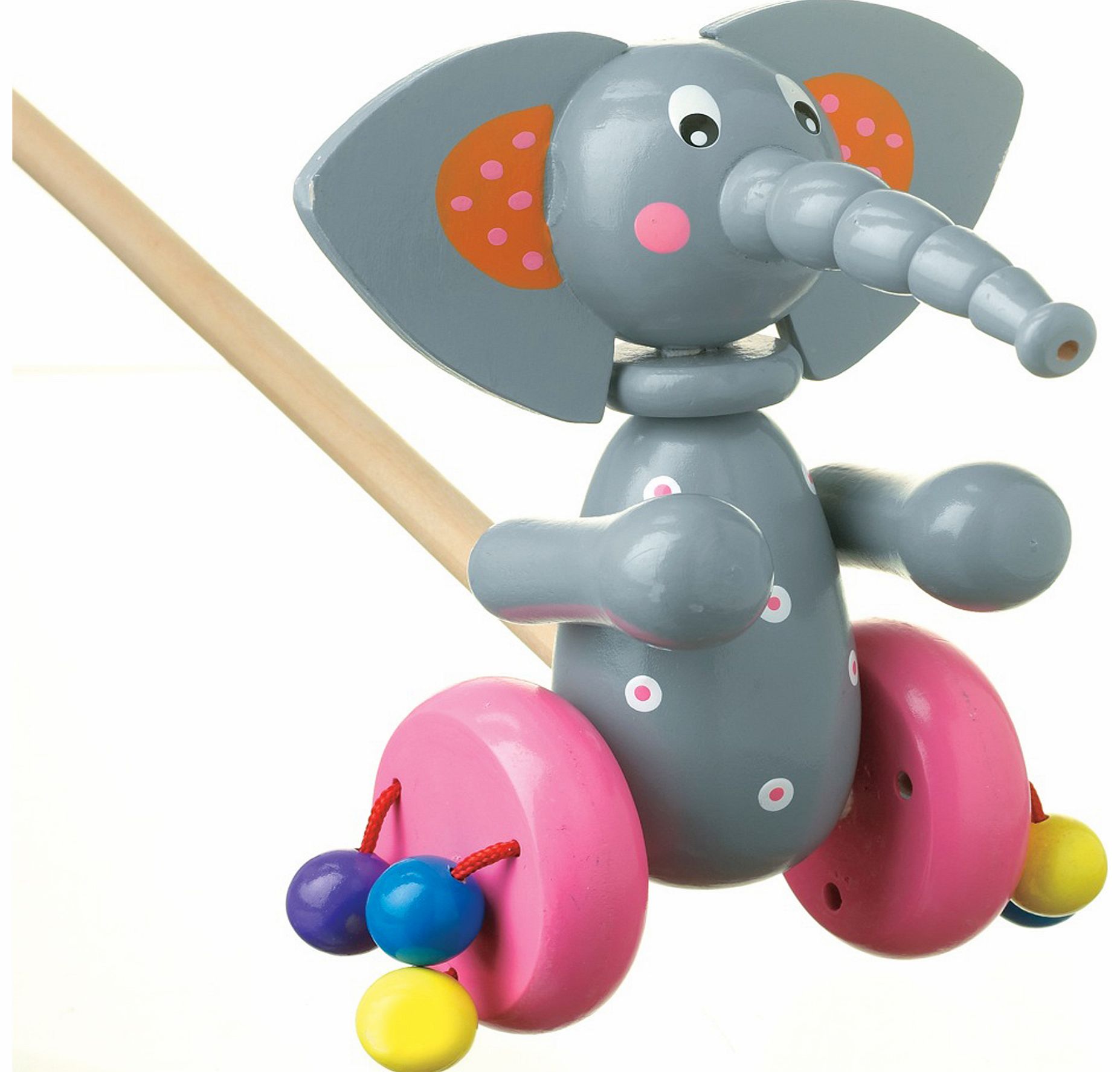 Orange Tree Toys Elephant Push Along