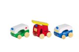 Orange Tree Toys Set of 3 First Emergency Vehicles