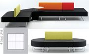 Orangebox Boundary Upholstery System 4 Seat Unit - From Orangebox