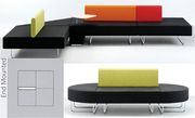 Orangebox Boundary Upholstery System End Mounted Back Unit - From Orangebox