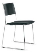 Orangebox Tila Stacking Chair with Upholstered Seat - From Orangebox