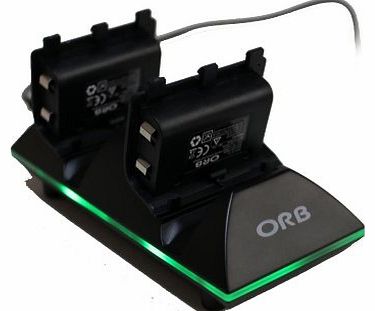 ORB Dual Controller Charge Dock - Includes batteries (Xbox One)