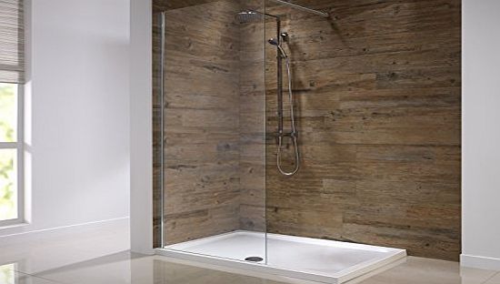 Orca 9576F3 900mm Walk in Shower Panel Screen 8mm Glass with Easy Clean Coating