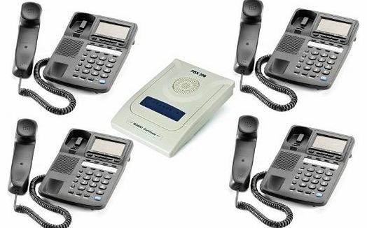 PBX206 Complete Ready to Go Phone System, PBX System for Office or Home