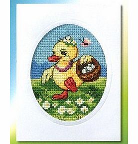 Easter Basket Card Cross Stitch Kit DISC