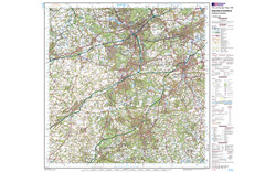 Ordnance Survey : Landranger Map 1:50 000 - Aldershot and Guildford 186