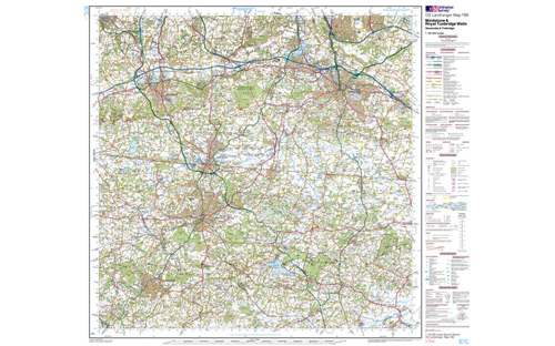 Ordnance Survey OS Landranger Map 1:50 000 - Maidstone & Weald Kent 188