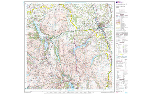 Ordnance Survey OS Landranger Map 1:50 000 - Penrith & Keswick Ambleside 90