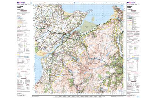 Ordnance Survey OS Landranger Map 1:50 000 - Snowdon 115