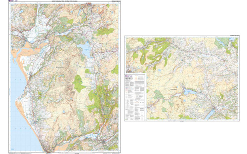 Ordnance Survey OS Outdoor Leisure Maps 1:25 000 - Harlech Porthmadog & Bala/Y Bala OL18