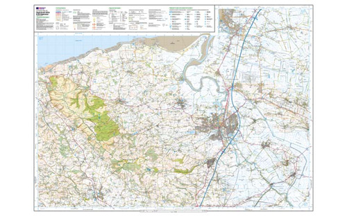 Ordnance Survey OS Outdoor Leisure Maps 1:25 000 - Quantlock Hills & Bridgewater OL140