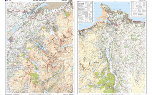 Ordnance Survey OS Outdoor Leisure Maps 1:25 000 - Snowdon/Yr Wyddfa - Conwy Valley/Dyffryn OL17