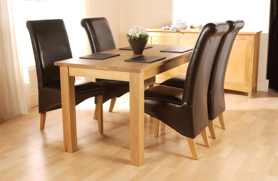oregon Oak 6ft Dining Table - Table only - 180cms