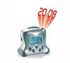 Projection Radio Alarm Clock RM313 P in Silver