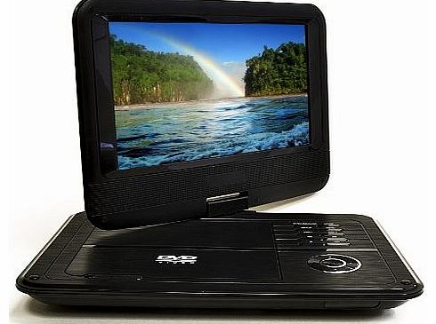 Orei DVD-P901 9`` Region Free Portable DVD Player with Swivel Screen - Black