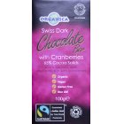 Organica Dark Chocolate with Cranberries 100g