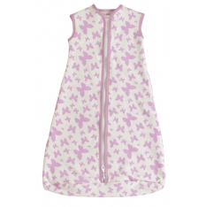 Organics for Kids Pink Butterfly Sleeping Bag