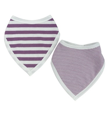Organics For Kids Raspberry Reversible Bandanna Bib