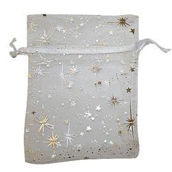Organza Gift Bag - White Starry Night