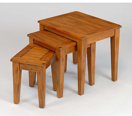 Origin Red Balmoral Oak Nest Of Tables