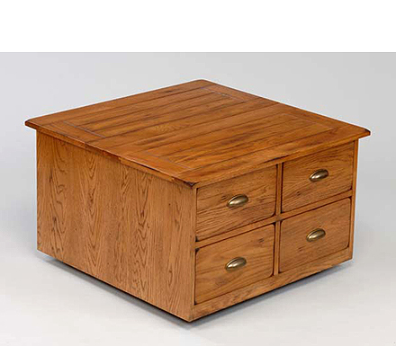 Maryland Oak Storage Coffee Table