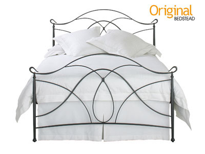 Original Bedstead Co Ardo Small Double (4) Slatted Bedstead Pewter