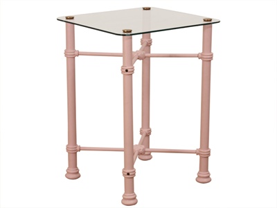 Original Bedstead Co Traditional Bedside Table (Baby Pink) Small