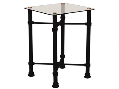 Traditional Bedside Table (Texture Black) Small