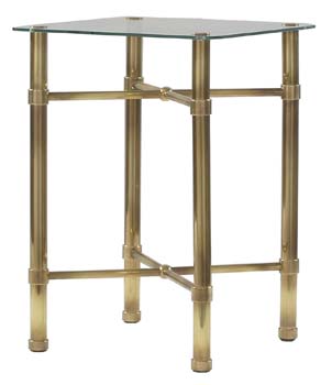Original Bedstead Company Antique Brass Bedside Table - FREE NEXT DAY