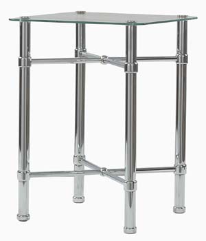 Victorian Bedstead Co Chrome Bedside Table -