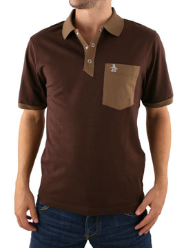 Original Penguin Brown Polo Shirt