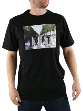 Original Penguin Caviar Black Abbey Road T-Shirt