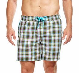 Original Penguin Green Rifle swim shorts