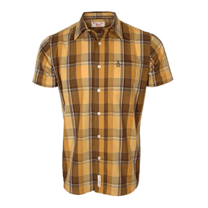 Original Penguin Lady Killer Plaid Short Sleeve Shirt Custard
