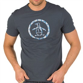 Original Penguin Mens Circle Plaid T-Shirt