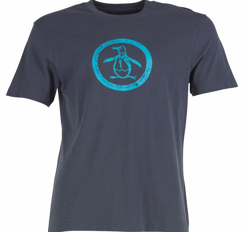 Original Penguin Mens Circle T-Shirt D.Blue