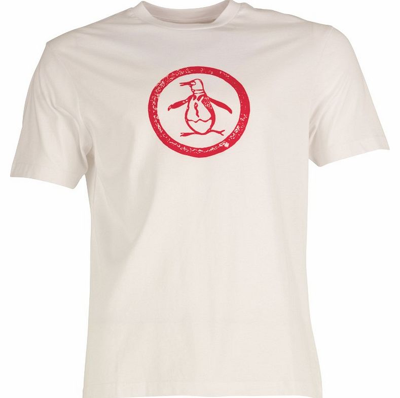 Original Penguin Mens Circle T-Shirt White
