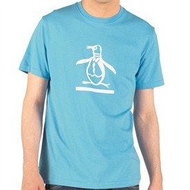 Original Penguin Mens Underscore Flock T-Shirt
