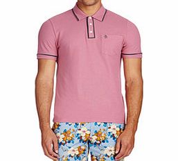 Original Penguin Pink pure cotton trim placket polo