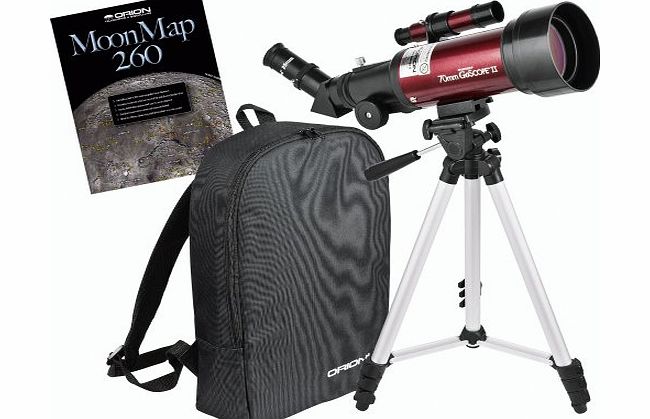 Orion GoScope II 70mm Refractor Travel Telescope Moon Kit