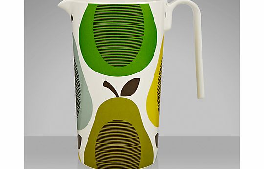 Orla Kiely Melamine Pitcher, Pear Mint