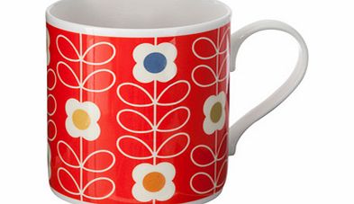 Orla Kiely Stem Flower Mug Poppy Stem Flower Mug poppy