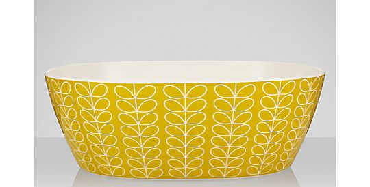 Orla Kiely Stem Melamine Salad Bowl, Lemon